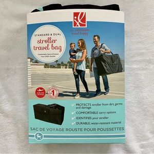 J.L. Childress Single + Double Stroller Travel Bag - Black